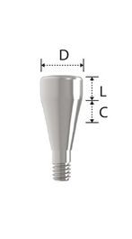 Формирователь десны для узких имплантатов