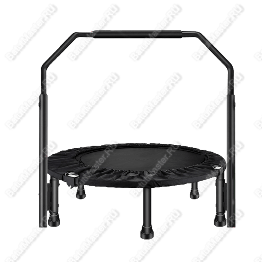 Каркасный батут, с П-образной ручкой, диаметр 4 фт, черный