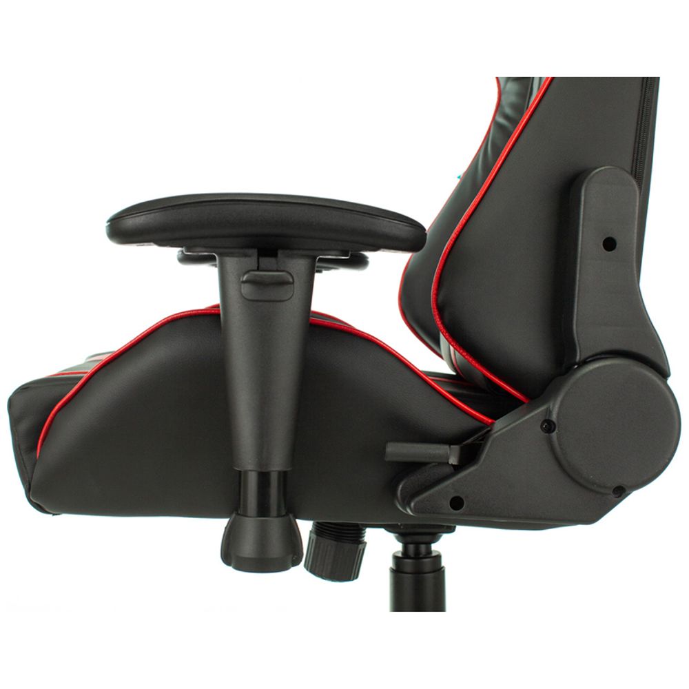 Кресло игровое ZOMBIE VIKING ZOMBIE А4 RED, PL, экокожа черный/красный, реклайнер (до 150кг)