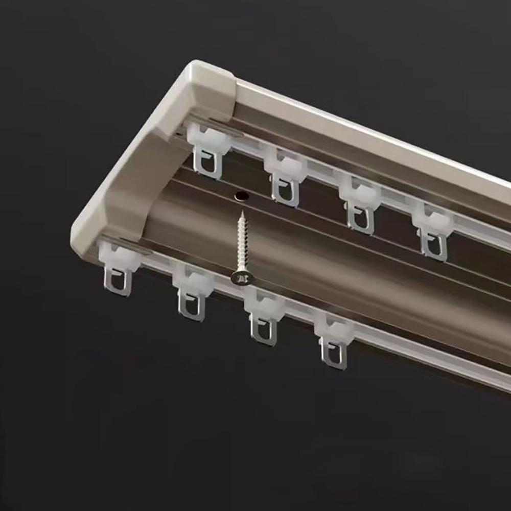 Современный карниз для штор, алюминий, потолок/стена