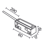Ввод питания Maytoni Exility TRA034B-42W-1