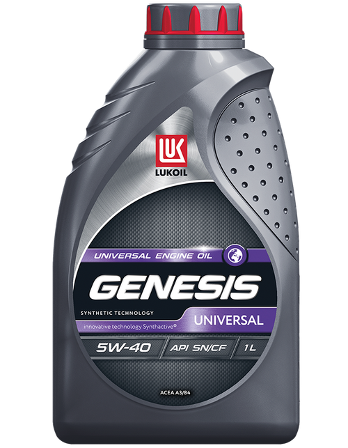 Масло моторное полусинтетическое Лукойл (Lukoil) GENESIS UNIVERSAL 5W40 1л