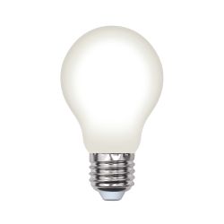 LED-A60-6W-4000K-E27-FR-SLF Лампа светодиодная. Форма A. матовая. Белый свет 4000K. ТМ Volpe