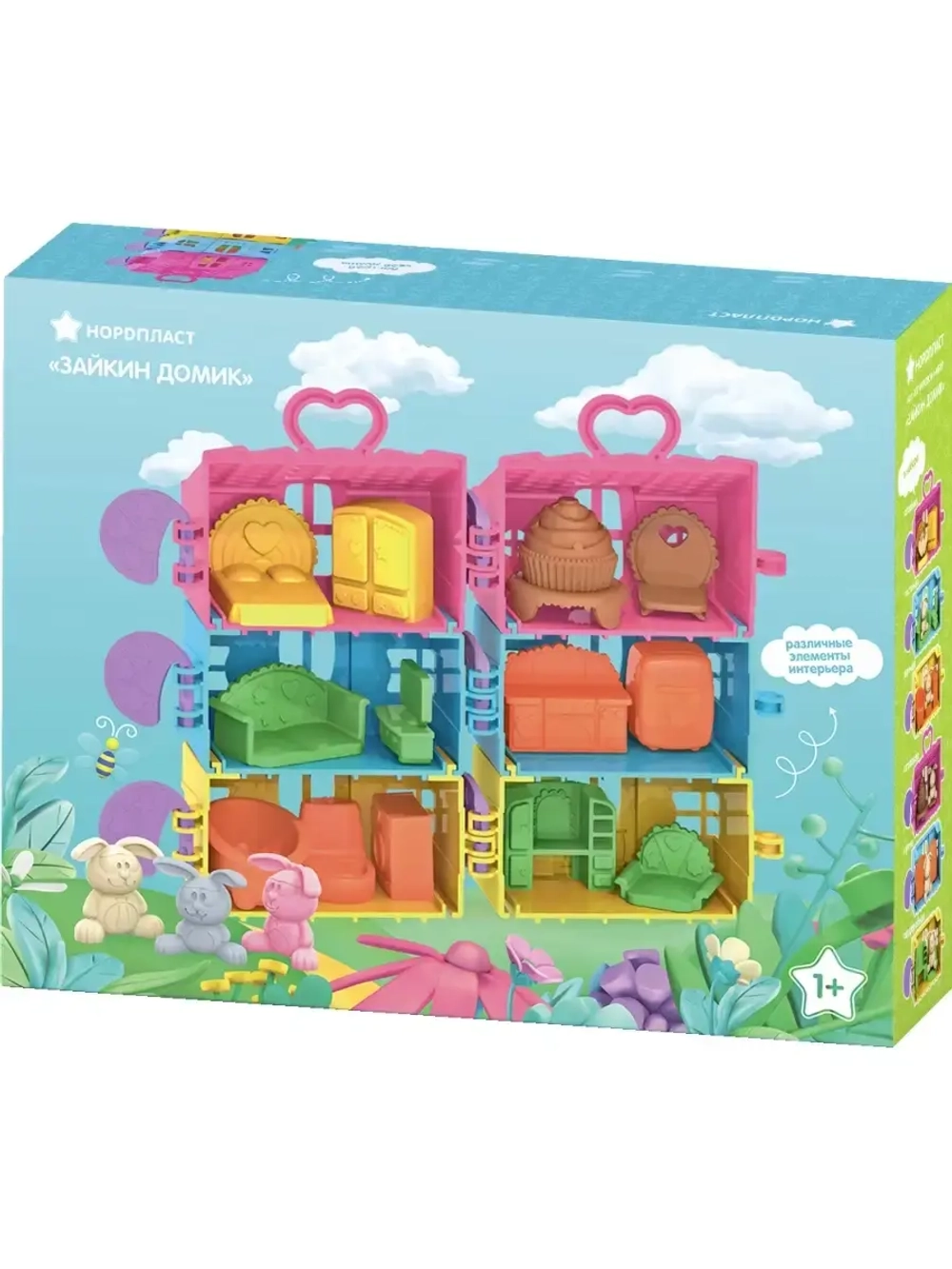 Конструктор развивающий "Зайкин Домик"