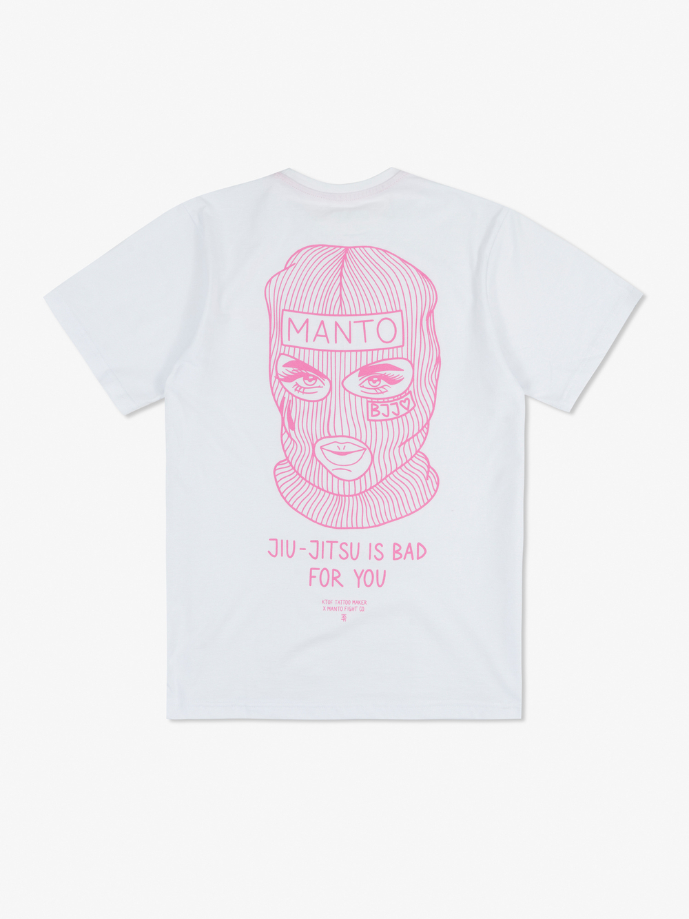 Футболкаx MANTO x KTOF BALACLAVA белая