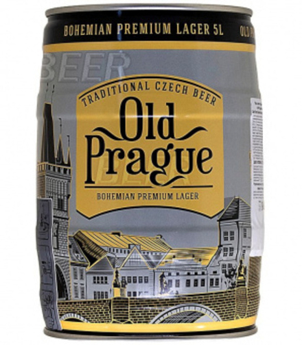 Пиво Олд Прага Богемия Премиум Лагер / Old Prague Bohemian Premium Lager 5л - бочонок