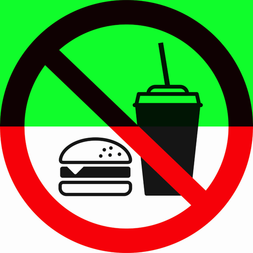 Р51 "Запрещается вход с едой"