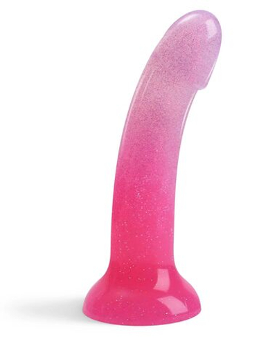 Фаллоимитатор из жидкого силикона Dildolls Sunrise - 17,6 см. (Цвет: малиновый)