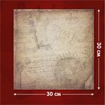 Бумага для скрапбукинга 30х30 см "Стимпанк", двусторонняя, 12 листов, 12 дизайнов, 180 г/м2, ОСТРОВ СОКРОВИЩ, 662769