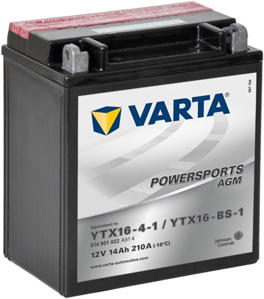 VARTA YTX16-BS аккумулятор