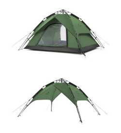 Палатка Naturehike 4-местная, быстросборная, серо-зеленая