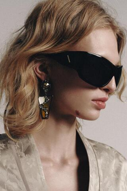 ZARA ГЕОМЕТРИЧЕСКИЕ СЕРЬГИ СО СТРАЗАМИ, ОРАНЖЕВЫЙ