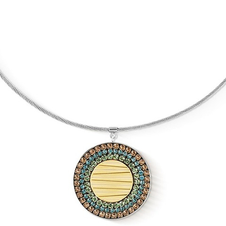 Колье Coeur de Lion Multicolour Pastel Silver 2037/10-1580