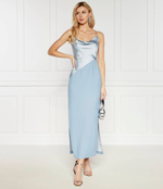 Сатиновое платье Karl Lagerfeld - голубой(241W1304)