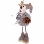 Фигурка «Олененок - Зимнее чудо» 28 см, Графит