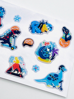 Стикерпак объемный m-cro Скутерзавры, 110/145 мм