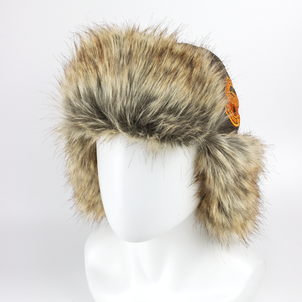 Шапка-ушанка Extreal "КЕВЛАР" (вставки Крэк, мех Волк, Мембрана), XL, Коричневый