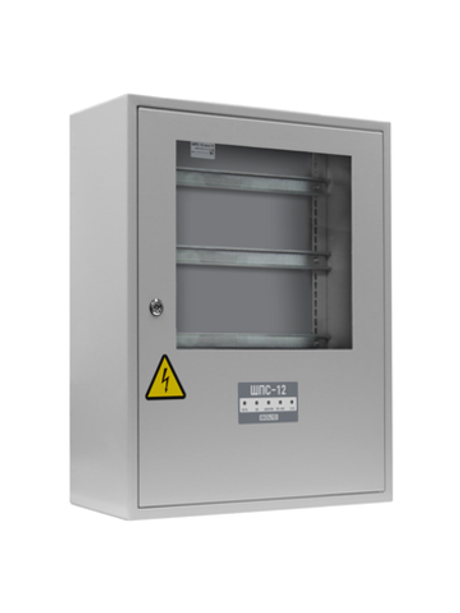 ШПС- 12 исп.11 Прозрачное окно на двери. IP41. Шкаф для установки приборов системы  Орион  на DIN ре