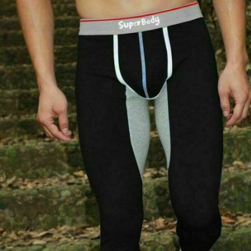 Кальсоны мужские черные Superbody Long Johns Black