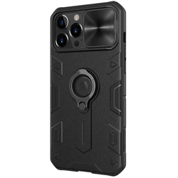 Противоударный чехол с кольцом и защитой камеры Nillkin CamShield Armor Case для iPhone 13 Pro Max