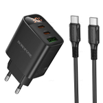 Зарядное устройство на Type-C Borofone PD30W (2C1A) BA98A (black) (Краснодар склад)