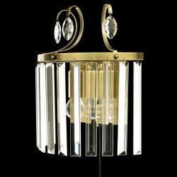 Citilux Инга CL335323 Бра хрустальное с выключателем Бронза