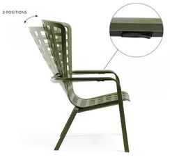 Пластиковое кресло Folio зеленое