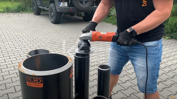 Кромкорез B-10 Electra с приспособлением для работы на трубах X-Pipe