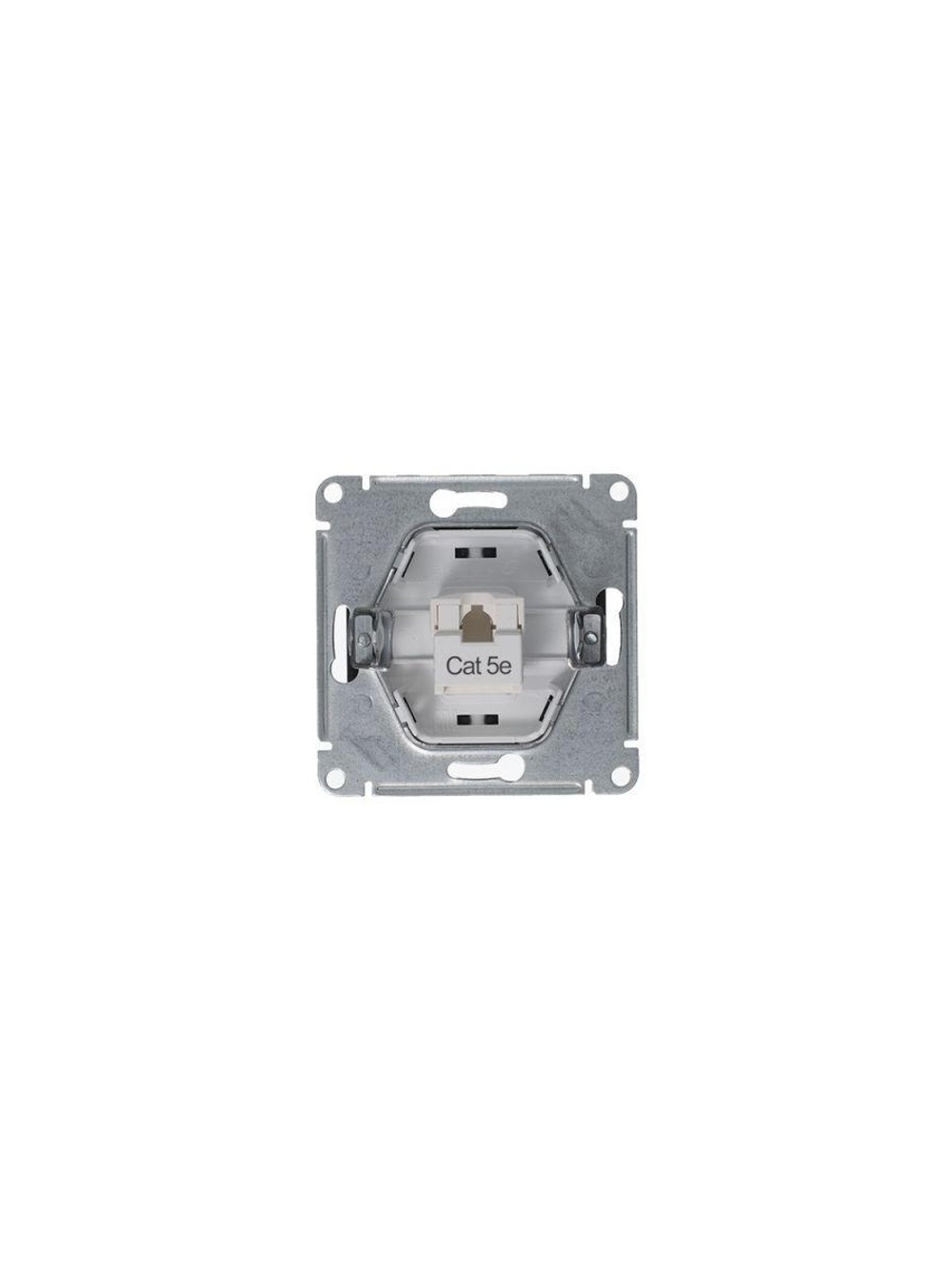 Розетка компьютерная 1-м Glossa RJ45 кат.5E механизм антрацит SE GSL000781K