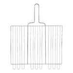 Решетка-гриль 300 х 400 х 65 мм, объемная, хромированная Sparta 69561