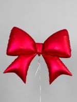 К Фигура Бант красный сатин, 38"/97см (БГ-46)
