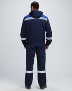 Костюм Нейч-2 СОП с капюшоном К. (тк.Смесовая,210) п/к, т.синий/васильковый