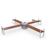 Скамейка CENTRAL Х-образная