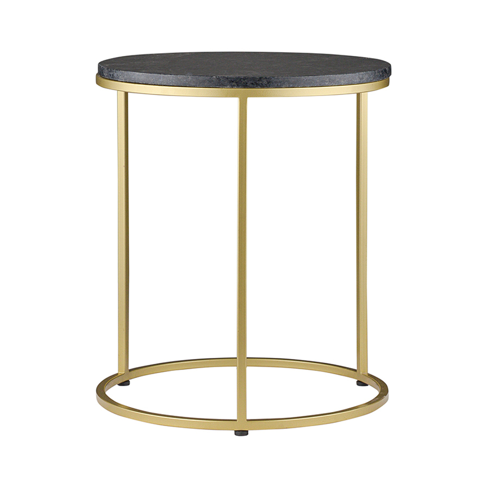 Набор из 2-х кофейных столиков hans, D40 см и D50 см, черный мрамор