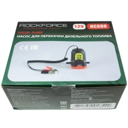 Насос для перекачки дизельного топлива(12V, 60W, 70dB, max t работы-30мин, 0.2-1.5 л/мин) RockForce##Rock FORCE RF-HC800