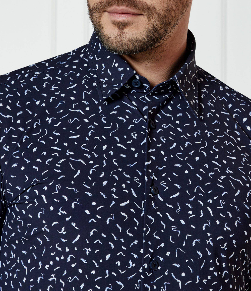 Рубашка P-ROAN-kent-C1-233 BOSS BLACK - темно-синий(50533561)