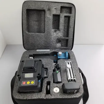 Профессиональный лазерный уровень нивелир Hilda 4D 16 линий с дисплеем 2 Акб+ Штатив