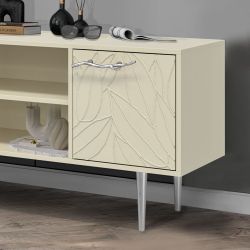 Тумба под ТВ Арт Колор leaves 155см Стайл Сильвер Серый шелк