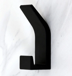 Крючки самоклеющиеся для ванной, черный