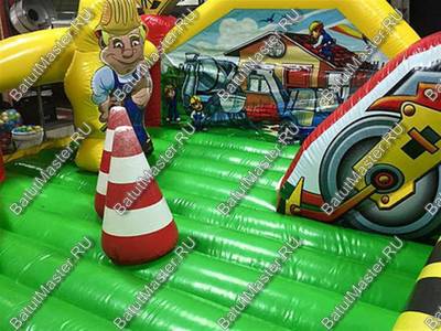 Коммерческий надувной батут "Строительная площадка"