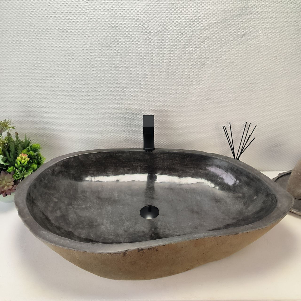 Раковина из речного камня RS-63641 (87*50*17) 0125