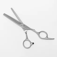 Ножницы филировочные с упором, лезвие — 6,5 см, цвет серебристый