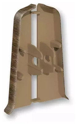 Торцевые (пара) для плинтуса 100мм "Деконика", 291 Орех