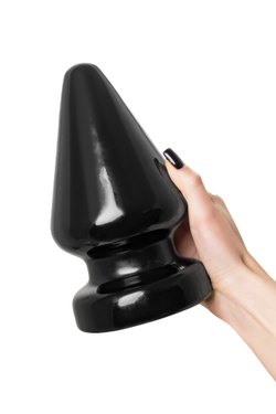 Анальная втулка TOYFA POPO Pleasure Draco β, PVC, черная, 21 см, Ø 11,5 см