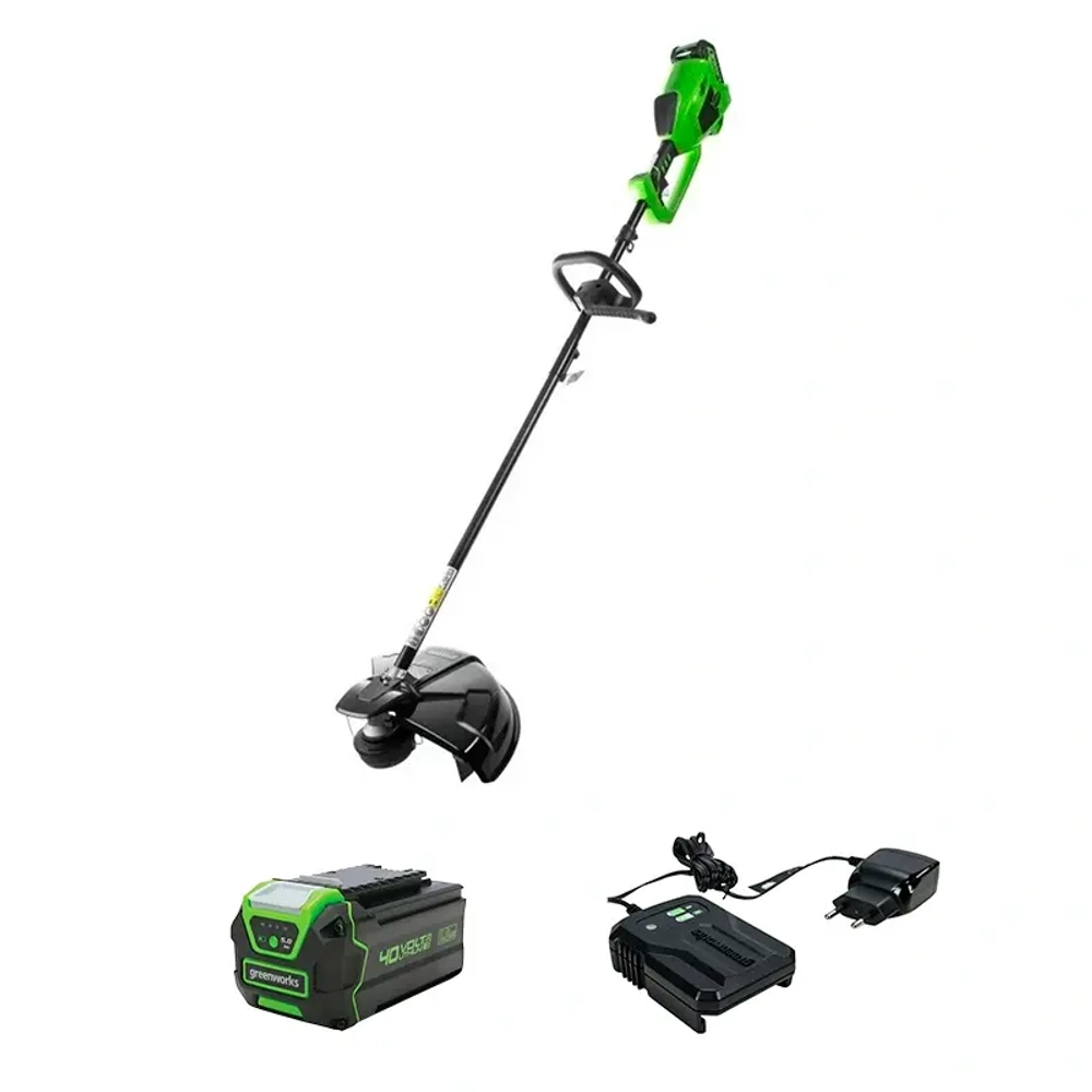 Аккумуляторный триммер Greenworks GD40BCK5 (1 x 5 Ач, ЗУ) 1301507UG