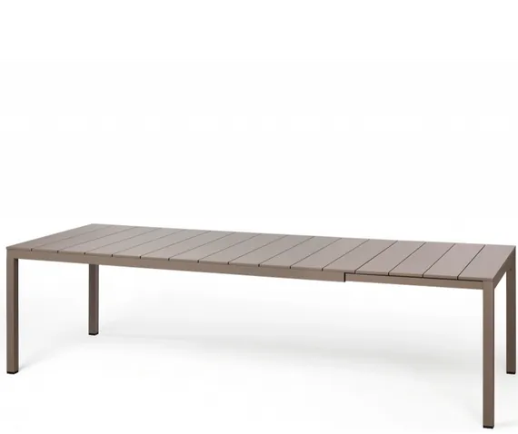 Стол металлический раздвижной Rio Alu, 210-280х100 см, тортора