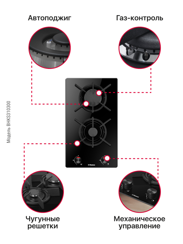 Газовая панель Hansa BHKS310300