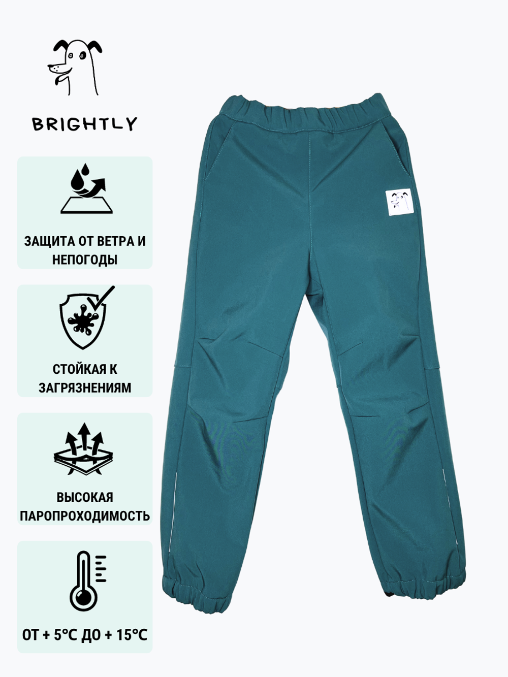 Брюки софтшелл Drive TEAL