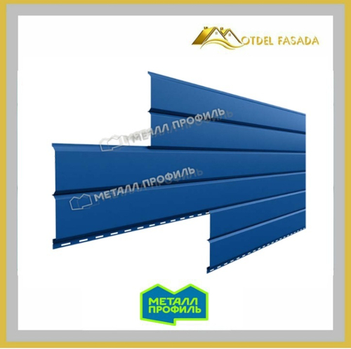 Сайдинг металлический L -Брус VikingMP-01- RALL 5005 Сигнальный синий, 0.45мм