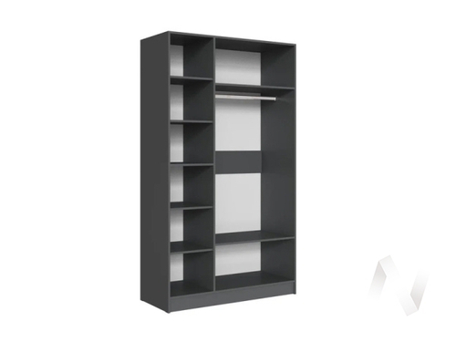 Шкаф 1200 Спальня Вегас (графит серый/камень серый)